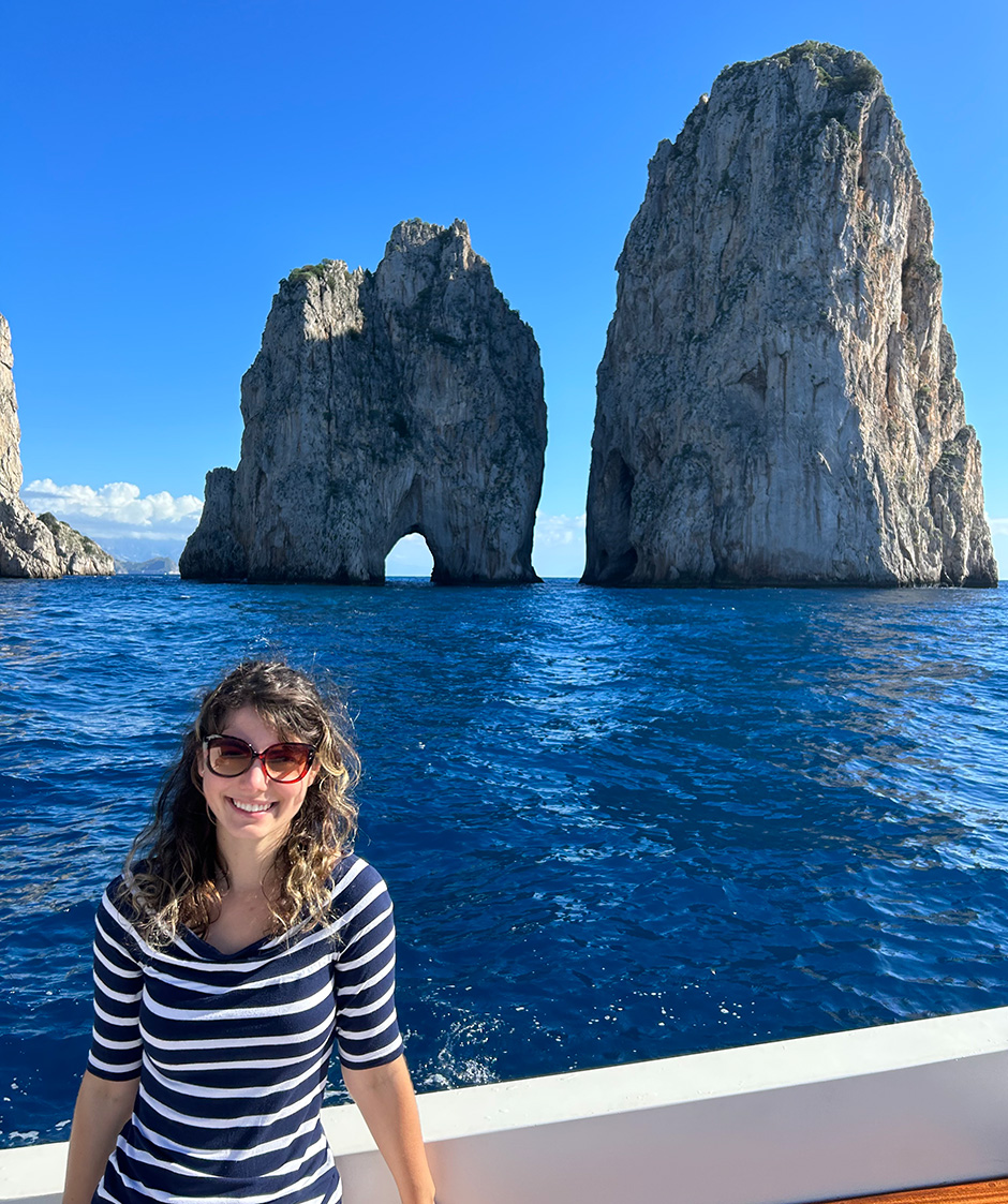 Fallon Maloney in Greece Fallon Maloney in Greece