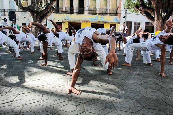 Street dancers in Brazil