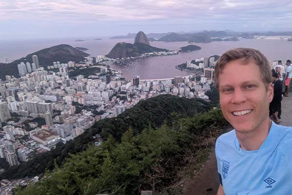 MCLA Professor David Cupry in Rio, Brazil