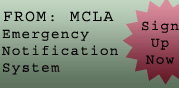 MCLA Emergency Response Notification System
